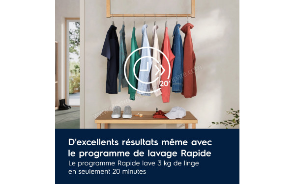 ELECTROLUX EW6FI1429OV - Programme de lavage rapide