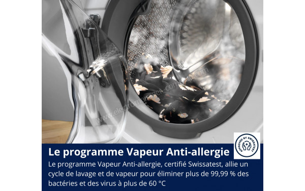 ELECTROLUX EW6S626AM - Programme vapeur anti-allergie