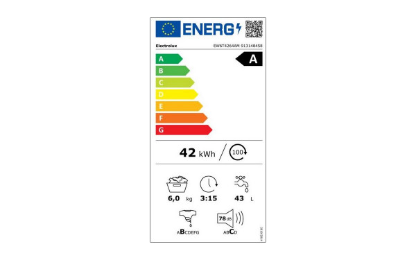 ELECTROLUX EW6T4264AM - &Eacute;tiquette &eacute;nergie v2