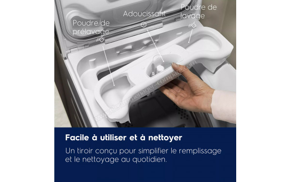 ELECTROLUX EW6TE612BA - Vue des bacs lessiviels