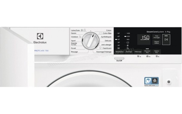 ELECTROLUX EW7F1474BI - Panneau de commandes (cr&eacute;dit : Darty)