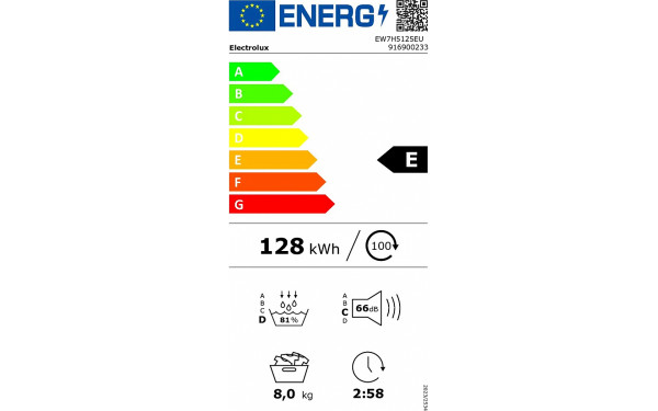 ELECTROLUX EW7H5125EU - &Eacute;tiquette &eacute;nergie v2