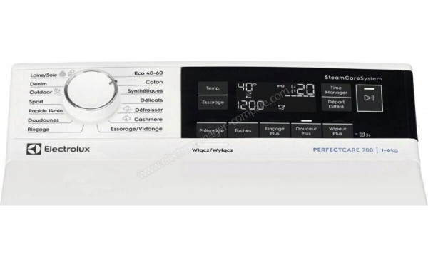ELECTROLUX EW7T3632PA - Panneau de commandes
