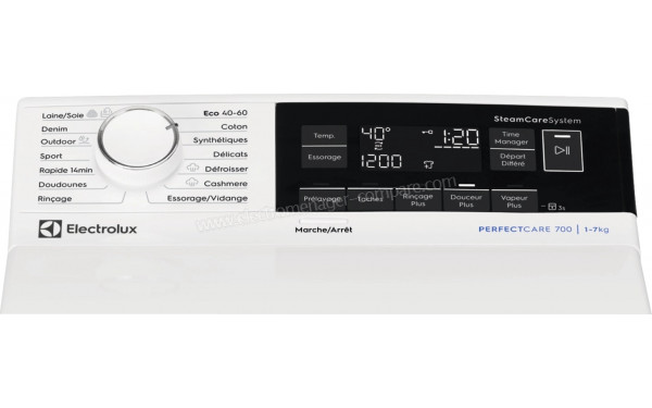 ELECTROLUX EW7T3733DV - Panneau de commandes