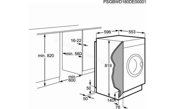 ELECTROLUX EW7W3816BI - Sch&eacute;ma technique