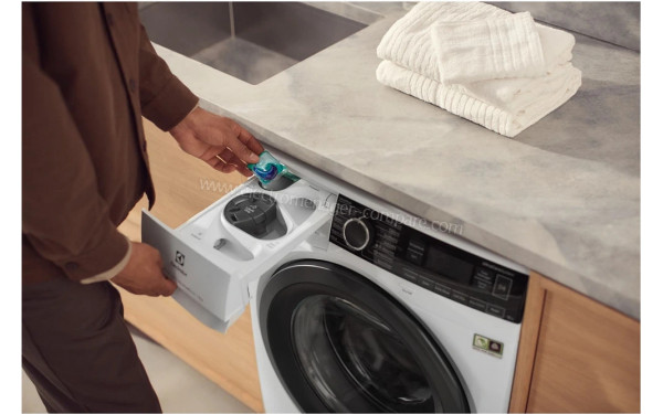 ELECTROLUX EW7W3924SV - Zoom sur le tiroir lessiviel