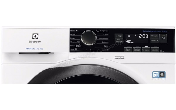 ELECTROLUX EW8H2924RA - Panneau de commandes (cr&eacute;dit : Boulanger)
