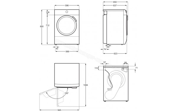 ELECTROLUX EW8H4845SC - Sch&eacute;ma technique