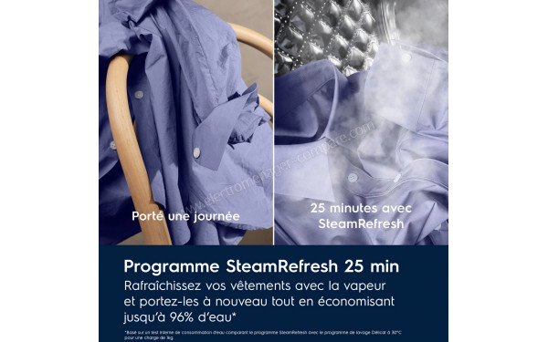 ELECTROLUX EW9W1165RB - Programme SteamRefresh