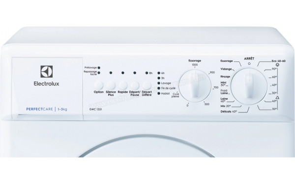 ELECTROLUX EWC1351 - Panneau de commandes