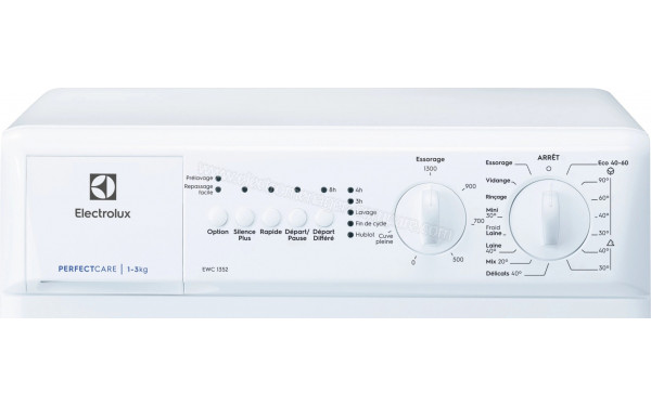 ELECTROLUX EWC1352 - Panneau de commandes