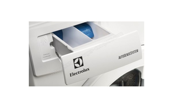 ELECTROLUX EWF1272BC - Bac &agrave; produits (vue de 3/4 gauche)