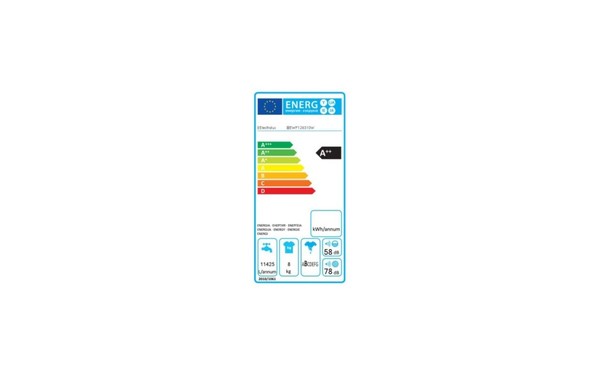 ELECTROLUX EWF128310W - &Eacute;tiquette &eacute;nergie