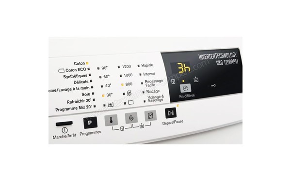 ELECTROLUX EWF1290ED - Panneau de commandes