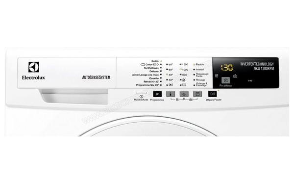 ELECTROLUX EWF1293RB - Panneau de commandes