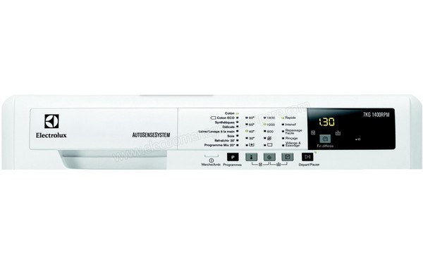 ELECTROLUX EWF1472BS - Panneau de commandes