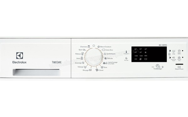 ELECTROLUX EWF1484SSW - Panneau de commandes (cr&eacute;dit : Boulanger)