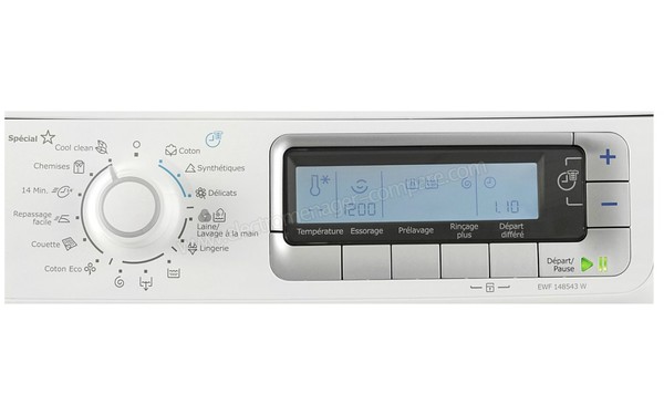 ELECTROLUX EWF148543W - Panneau de commandes