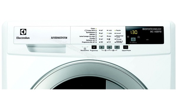 ELECTROLUX EWF1494RA - Panneau de commandes (cr&eacute;dit : Boulanger)
