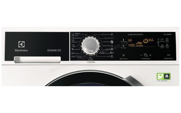 ELECTROLUX EWF1697CDW - Panneau de commandes