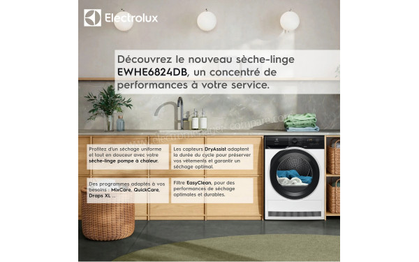 ELECTROLUX EWHE6824DB - Programme MixCare