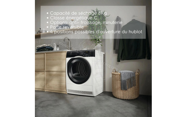 ELECTROLUX EWHE824CD - Mise en situation