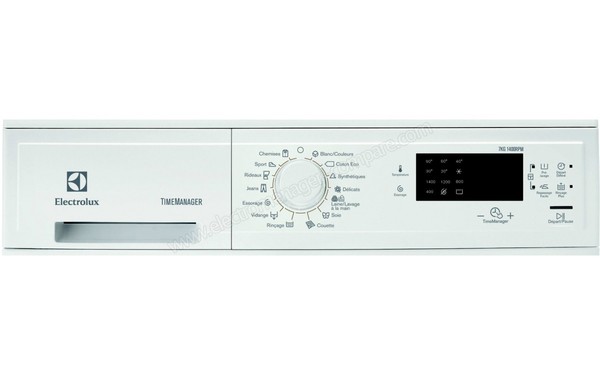 ELECTROLUX EWP1474TOW - Panneau de commandes (cr&eacute;dit : Boulanger)