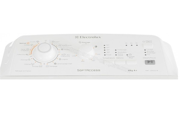 ELECTROLUX EWT126215W - Panneau de commandes