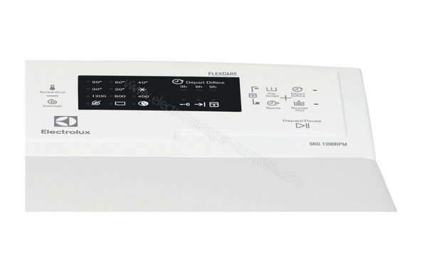 ELECTROLUX EWT1262BB1 - Panneau de commandes (cr&eacute;dit : Auchan)