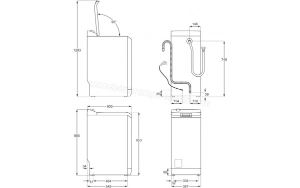 ELECTROLUX EWT1262ID - Sch&eacute;ma technique