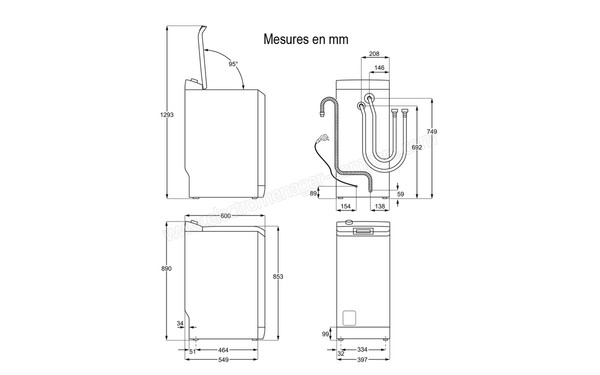 ELECTROLUX EWT1264EK - Sch&eacute;ma technique