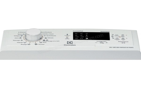 ELECTROLUX EWT1266AAW - Panneau de commandes