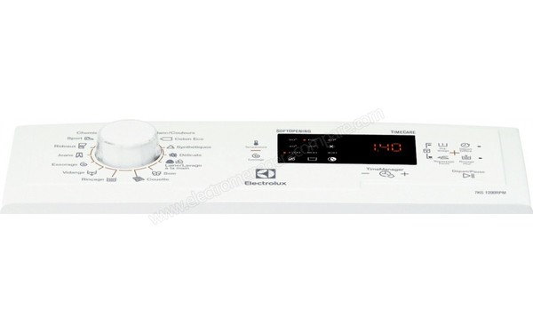 ELECTROLUX EWT1273DD1 - Panneau de commandes (cr&eacute;dit : Boulanger)