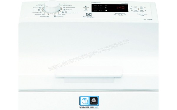 ELECTROLUX EWT1365EL1 - Panneau de commandes (cr&eacute;dit : Boulanger)