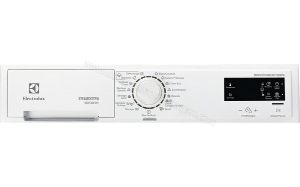 ELECTROLUX EWW1685HDW - Panneau de commandes (cr&eacute;dit : Darty)