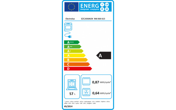 ELECTROLUX EZC2430AOX - &Eacute;tiquette &eacute;nergie