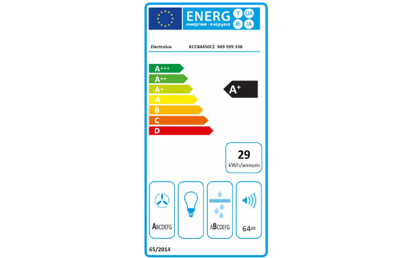ELECTROLUX KCC84450CZ - &Eacute;tiquette &eacute;nergie