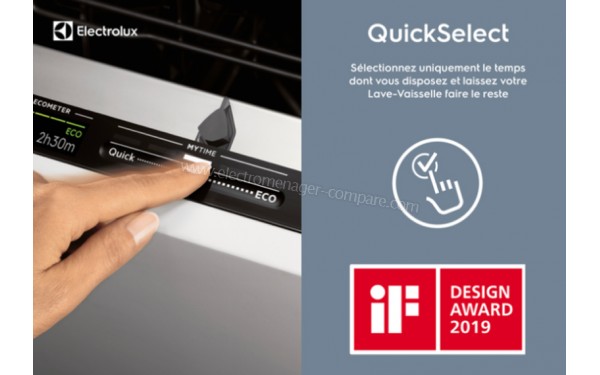 ELECTROLUX KEGB9300L - Vue de QuickSelect