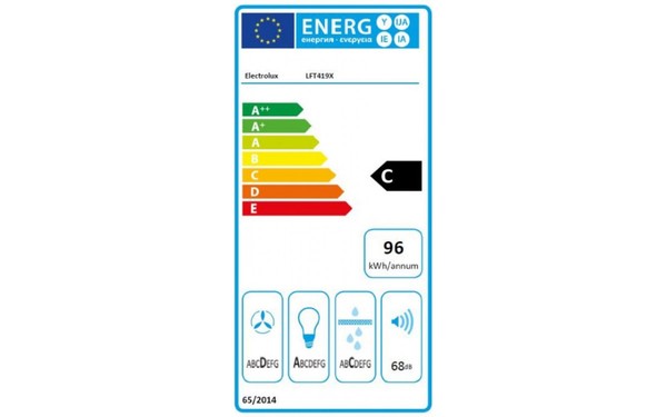ELECTROLUX LFT419X - &Eacute;tiquette &eacute;nergie