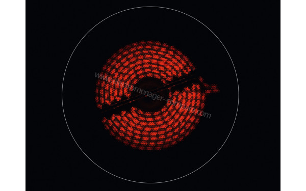 ELECTROLUX LHR3210CK - Zoom sur un foyer radiant