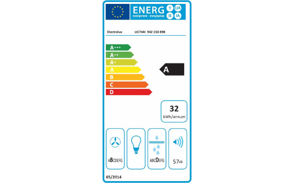 ELECTROLUX LIC744I - &Eacute;tiquette &eacute;nergie