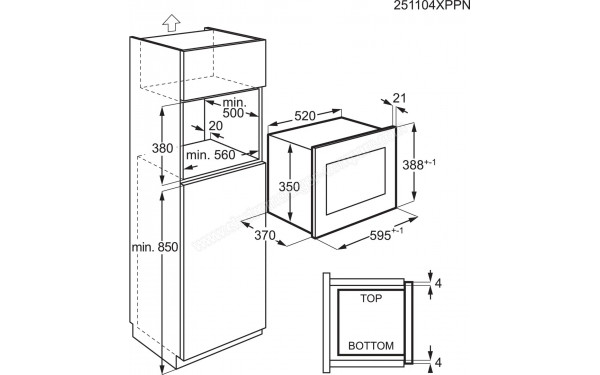 ELECTROLUX LMS4253TBX - Dimensions