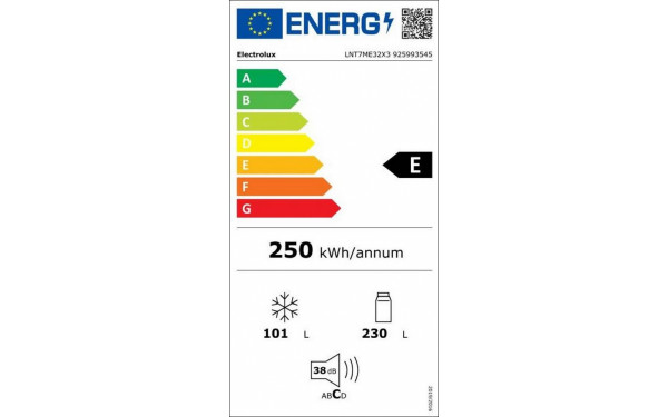 ELECTROLUX LNT7ME32X3 - &Eacute;tiquette &eacute;nergie v2