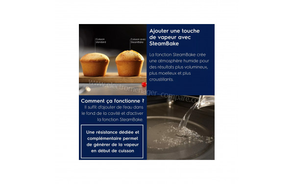 ELECTROLUX LODDP67WH2 - Fonction SteamBake