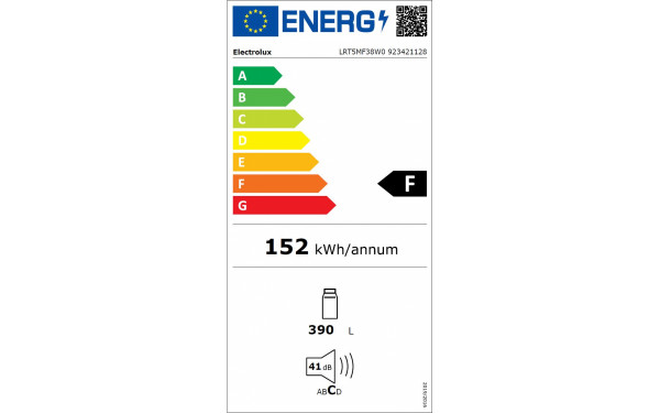 ELECTROLUX LRT5MF38W0 - &Eacute;tiquette &eacute;nergie v2