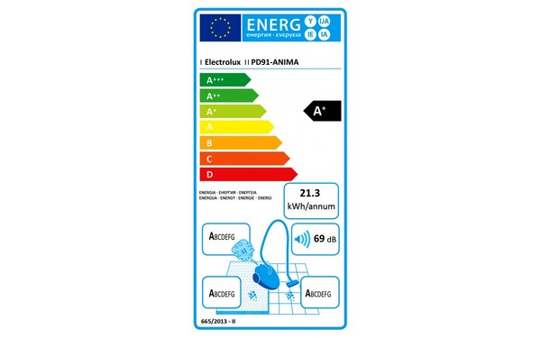 ELECTROLUX PD91-ANIMA - &Eacute;tiquette &eacute;nergie