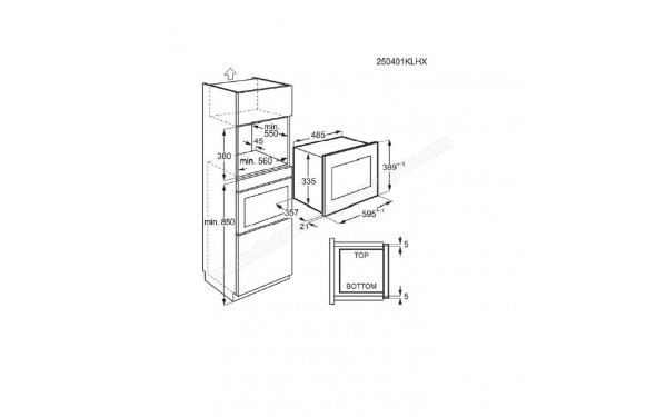 ELECTROLUX Y4SM25TMK - Dimensions