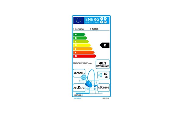 ELECTROLUX ZS230B+ - &Eacute;tiquette &eacute;nergie