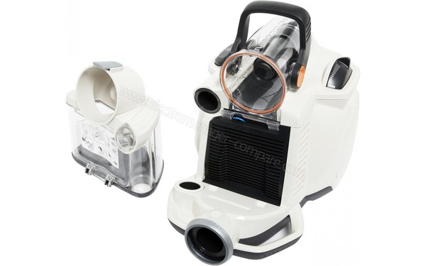 ELECTROLUX ZSPCSILENT - Vue 3/4 droite bac d&eacute;mont&eacute; (cr&eacute;dit : Boulanger)