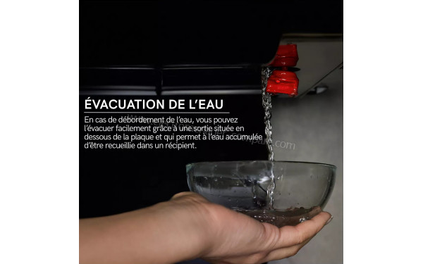 ELICA NIKOLATESLA Alpha Advance Raw BO/72 - Evacuation de l'eau en cas de d&eacute;bordement